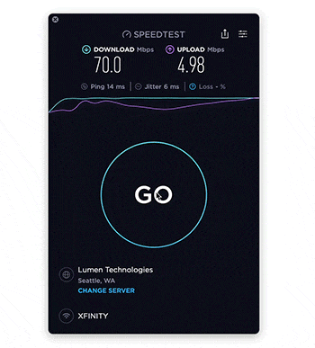How to view your result history and share a result in the Speedtest mobile app